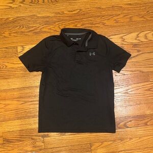Under Armour Boy’s Polo Shirt in Black